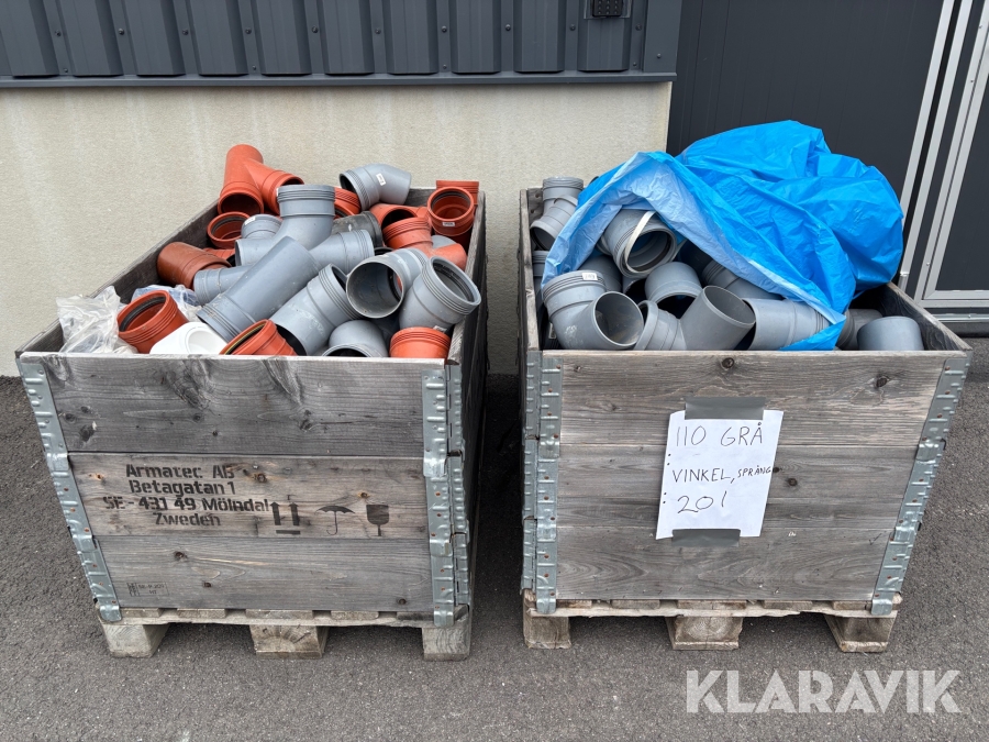 Diverse rördelar 110mm