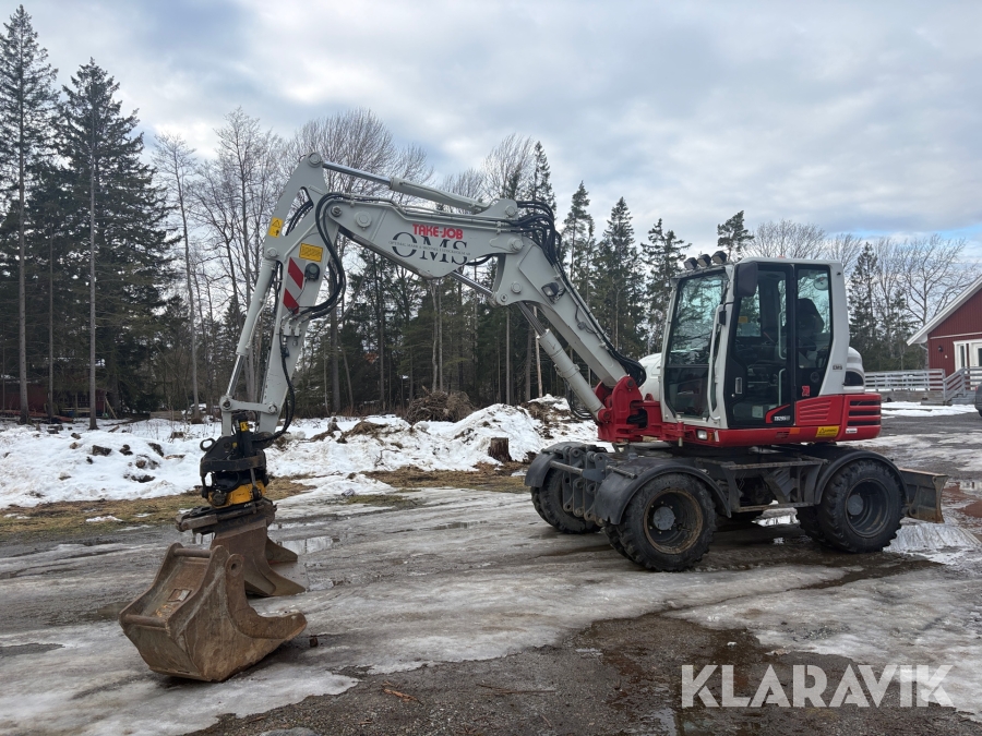 Grävmaskin Take-Job TB295W med Engcon tiltrotator