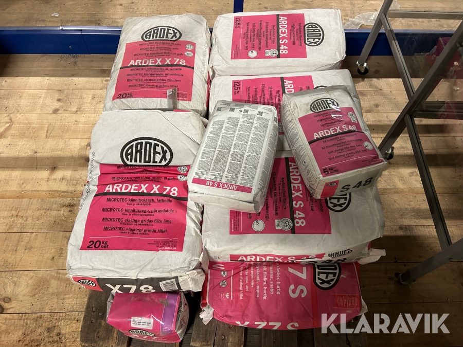 Blandat parti med ardex