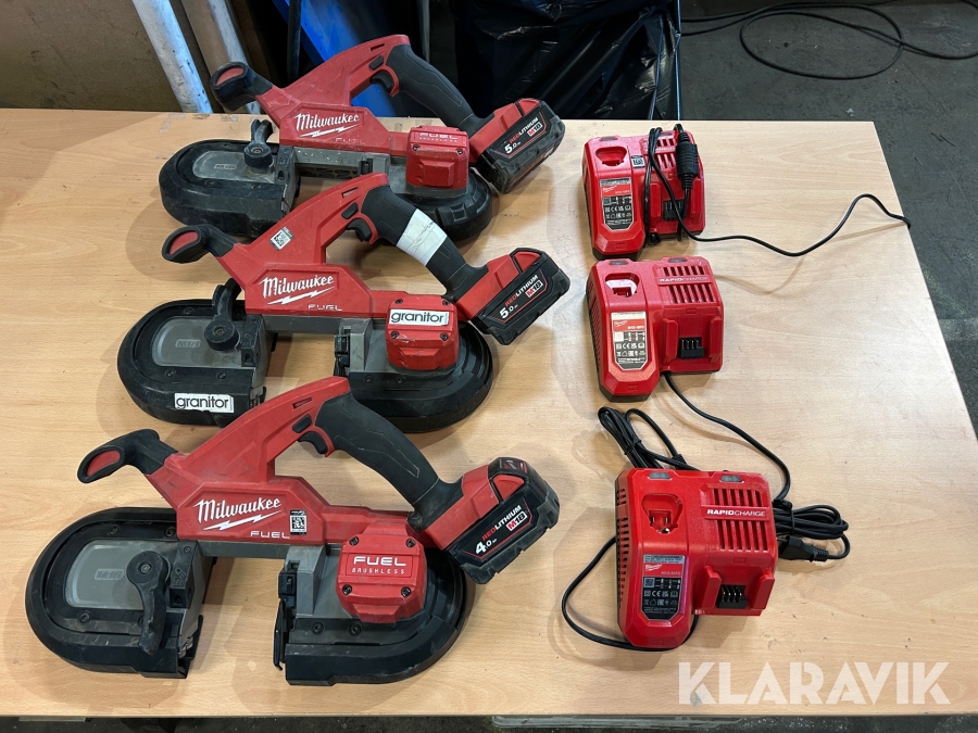 Bandsågar Milwaukee M18 FBS85 3 st