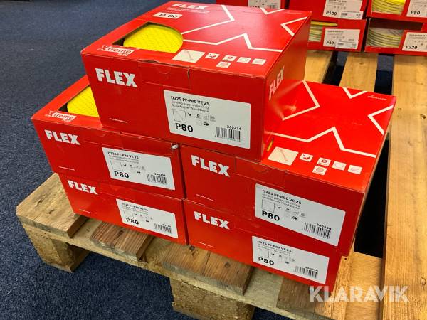 Slippapper Flex XtremePlus P80, 5 kartonger