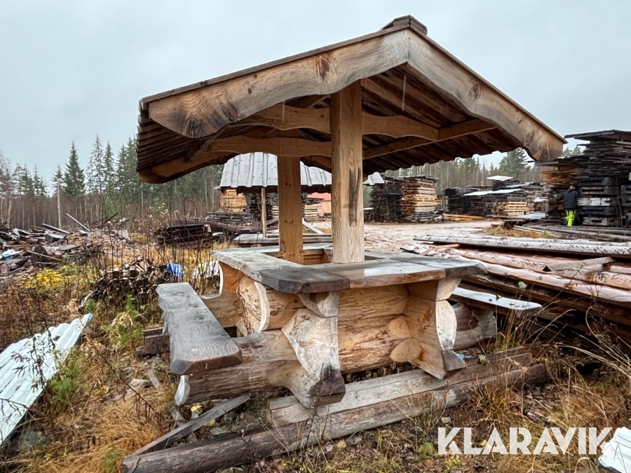 Timrad grillplats med tak