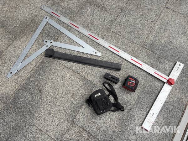 Mätutrustning linjelaser och vinklar