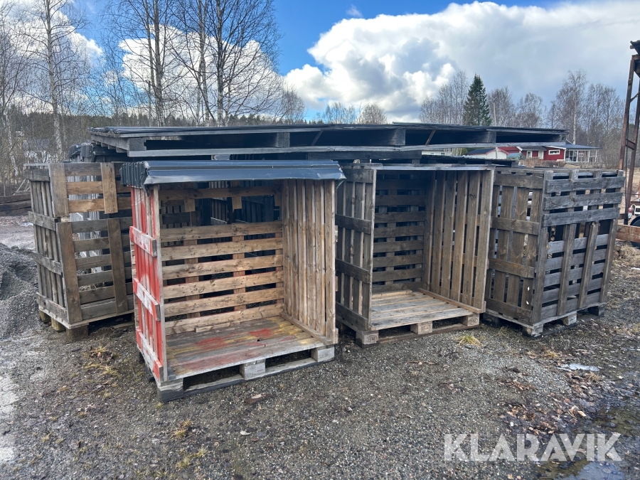 Vedhäckar i trä 10 st