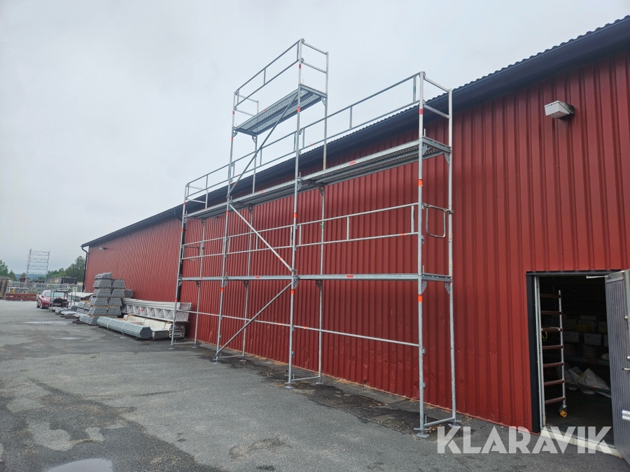 Byggställning Layher/Assco 9x6m plus gaveltopp