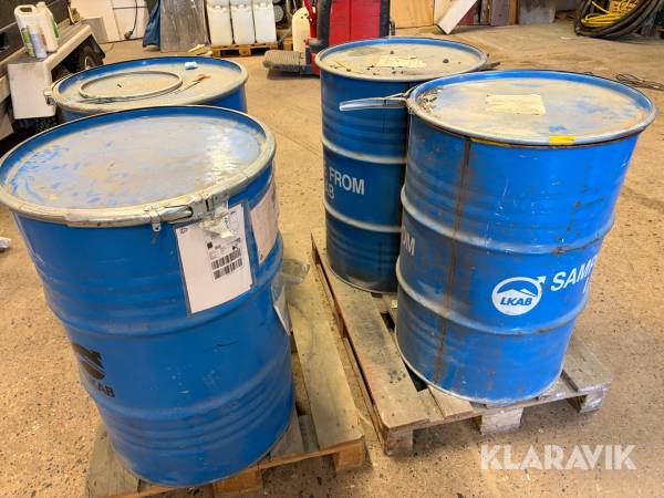 Oljefat med magnetit kross 4st