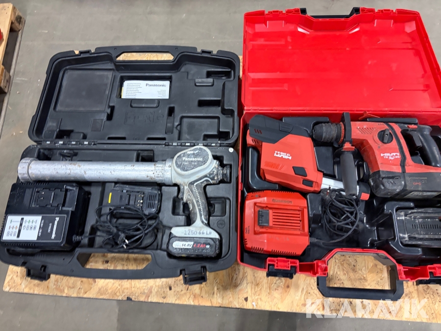 Kombihammare 1 st, Fogpistol 1 st Hilti / Panasonic 