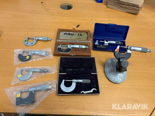 8st mikrometer CEJ/Mitutoyo/Tesa 0-25mm