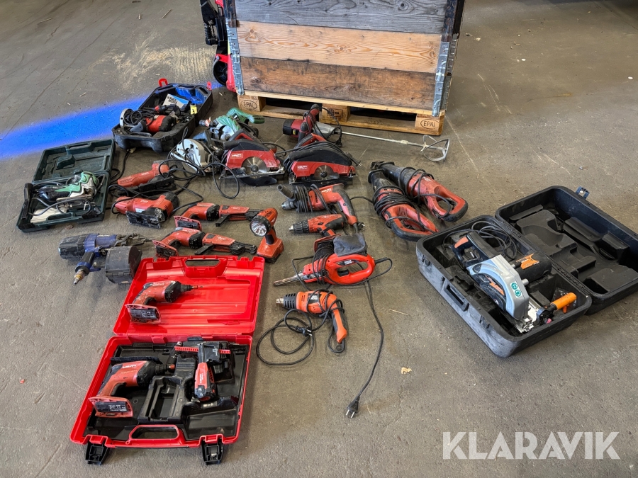 Parti med handverktyg