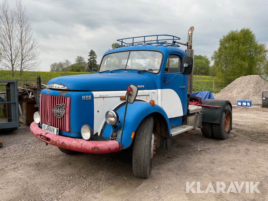 Veteranlastbil Volvo N88 med vändskiva