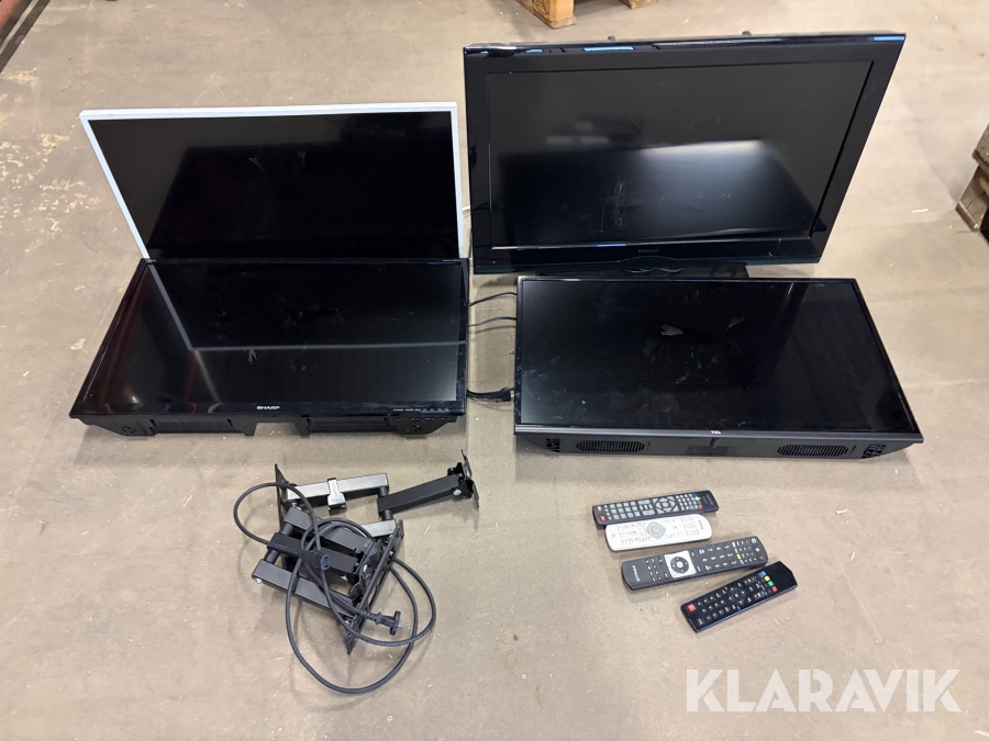 TV-apparater 4 st Philips / Finlux / TLC / Sharp