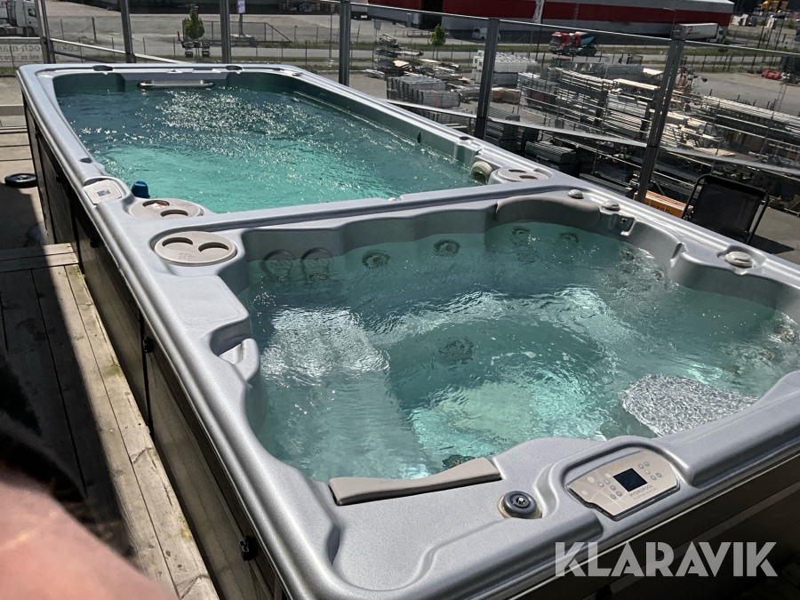 Swimspa med bubbelbad Hydropool 19DTFX AquaSport