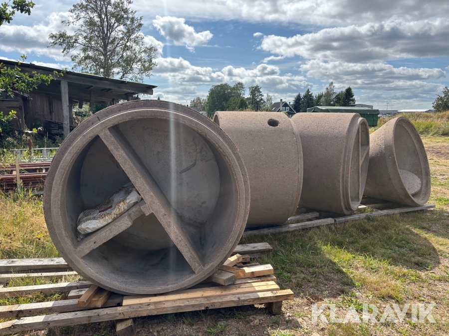 Trekammarbrunn 4 delar. Ca 3m3 med tätningar