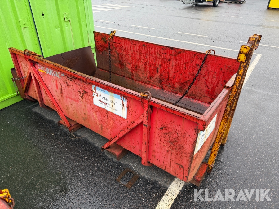 Materialbask Starke Arvid 2500 Kg / 2600 Liter kedjetömmande med kroktorn