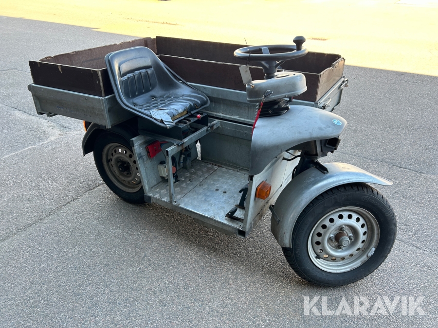 Trehjuling med flak Dobbin Elfordon 24V