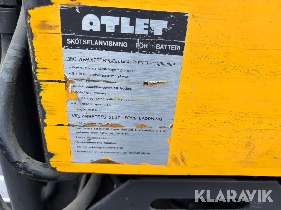 Sittstaplare Atlet 125SDTS525XSN, Härryda, Klaravik auktione