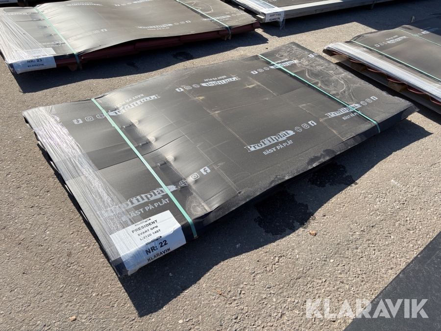 Sekund bunt med plåt President GPM Svart 015 14st