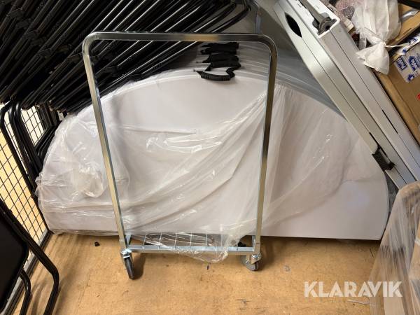 Eventbord runda 183cm Mika Med transportvagn