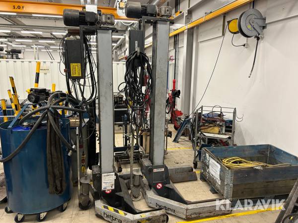 Fordonslyftar /enpelare Hetra RGZ 2 st 7,5 ton
