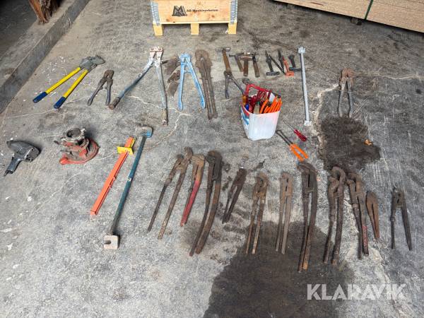 Pall med handverktyg