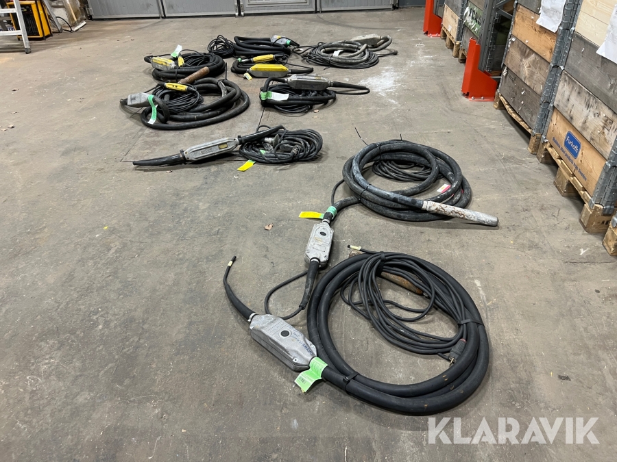 Trasiga väggstavar och en valvstav Atlas Copco, Wacker Neuson Olika modeller