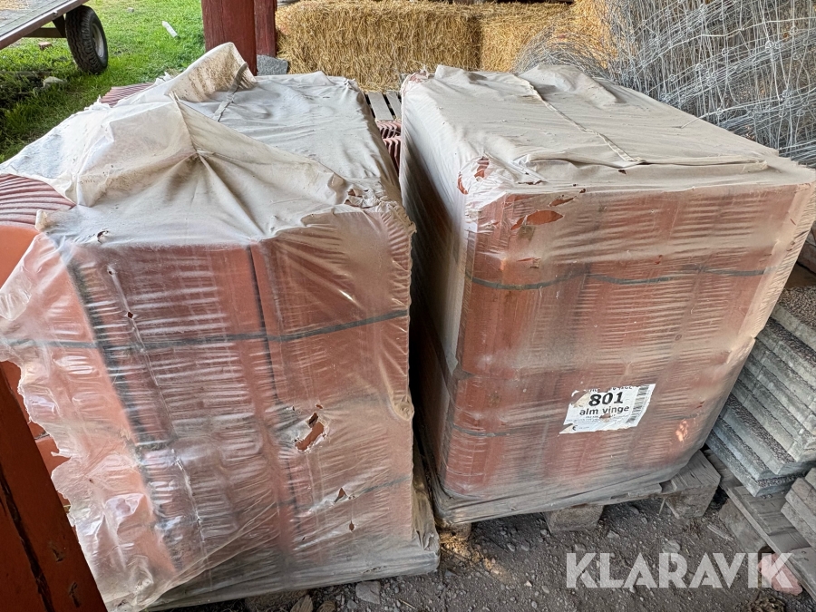 Takpannor Alm Vinge 1-kupiga 2st pallar
