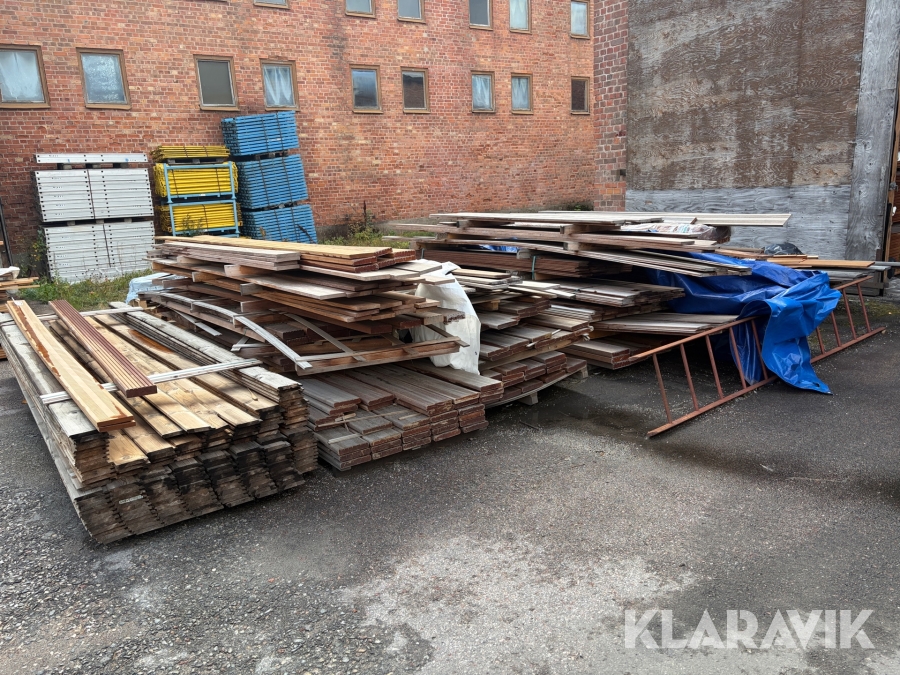 Blandat virke/trall i olika dimensioner Bangkirai