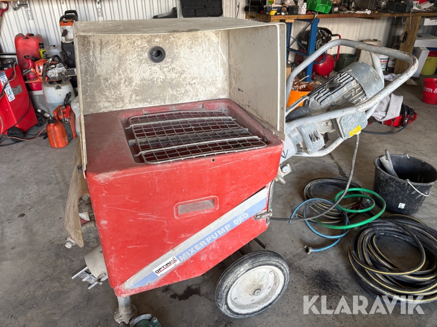 Komplett flytspackelpump Optiroc Mixerpump 860 med 40m slang