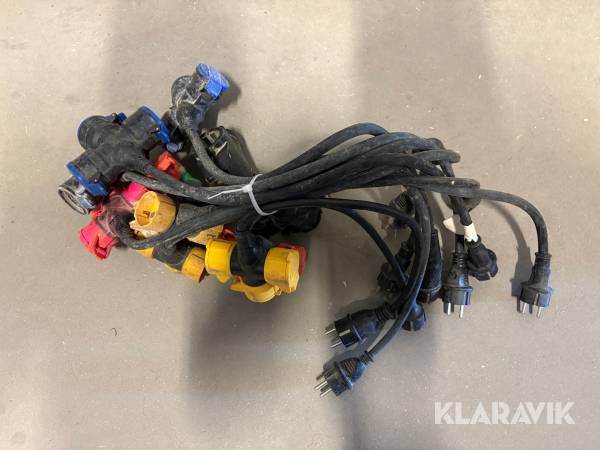 Förgreningskablar 230v 11st