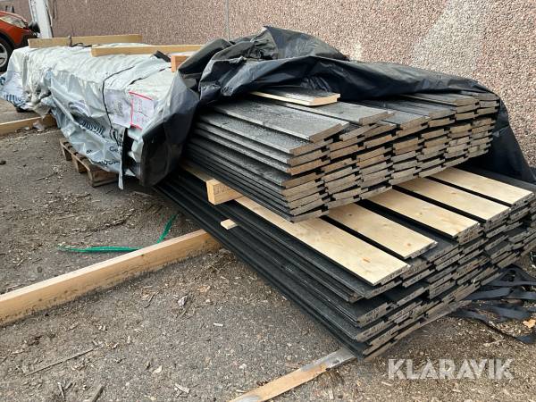 Ytterpanel Ingarps Trä profilhyvlad, grundmålad