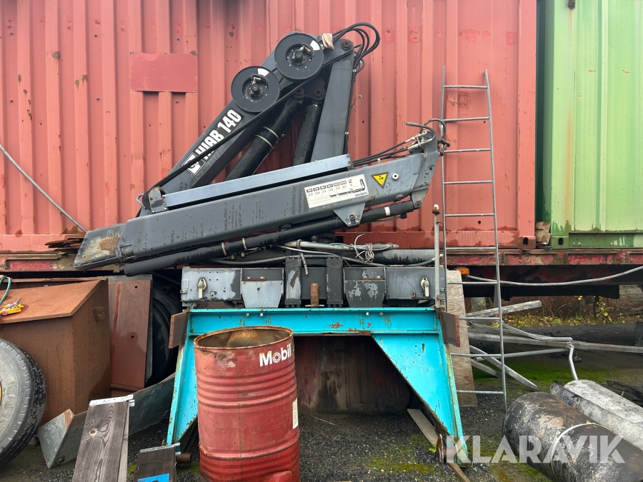 Kran Hiab 140-1 med hydraulaggregat
