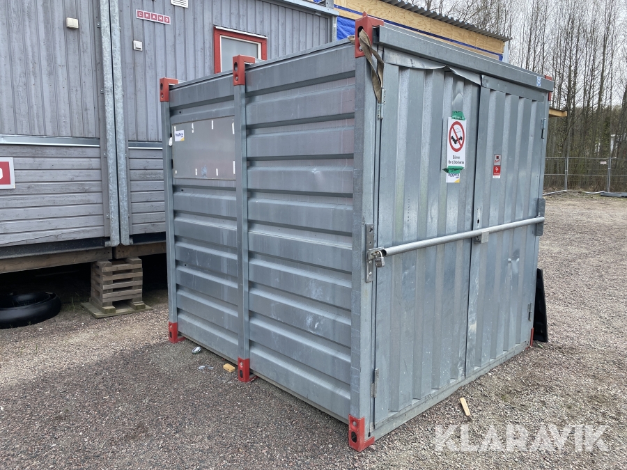 Monterbar container med innehåll
