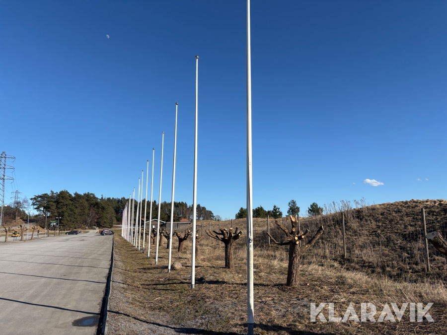 Flaggstänger glasfiber 28st 8 meter Tidaflag