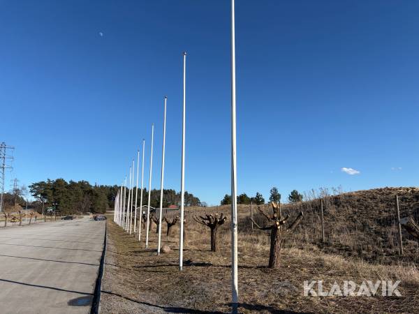 Flaggstänger glasfiber 28st 8 meter Tidaflag