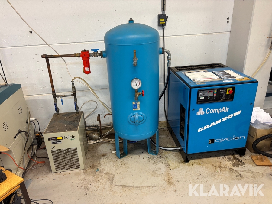 Kompressor Granzow CompAir 300L med lufttork