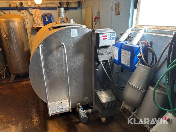 Mjölktank med disk Wedholms 2000L