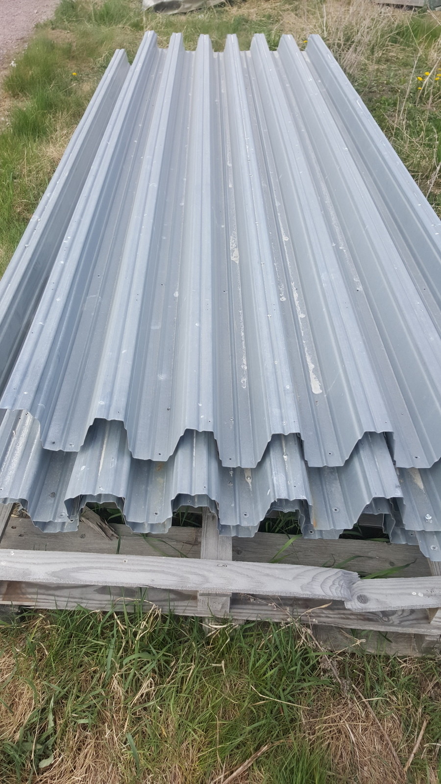 Självbärande plåt galvad (begagnad)