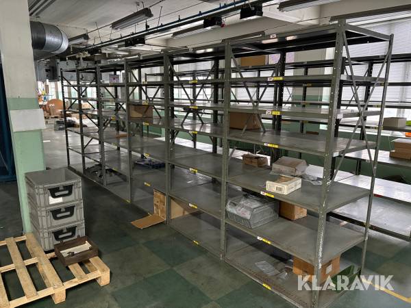 Lagerhyllor, 4st sektioner