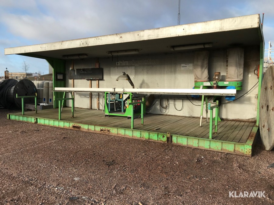 Sågstation inklusive sågutrustning