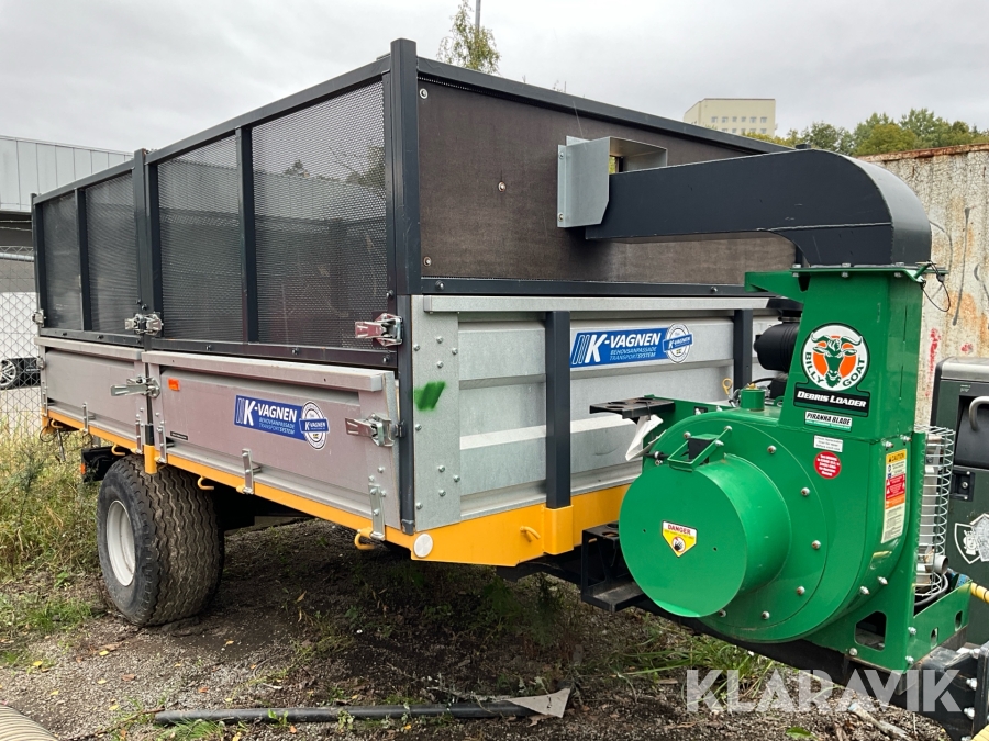 Tippvagn K-Vagnen 6000T1B med Lövsug Billy Goat