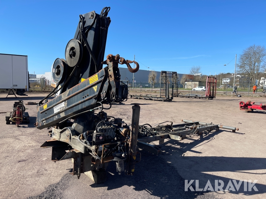 Kran på tippram Hiab 100