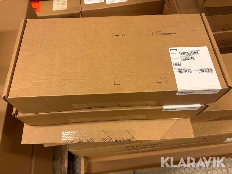 Blinds för serverrack HPE 1U block universal 10-pack 10 lådor