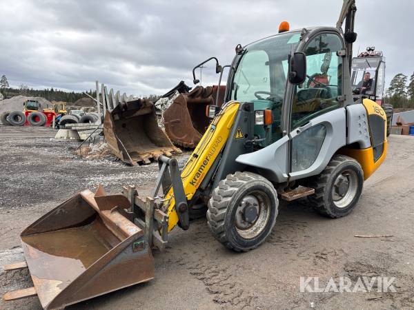 Hjullastare Kramer 340 med redskap