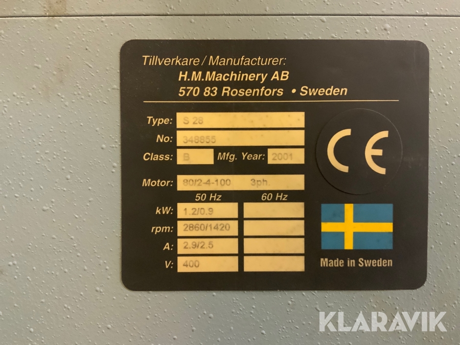 Pelarborr Strands S28, Växjö, Klaravik auktioner