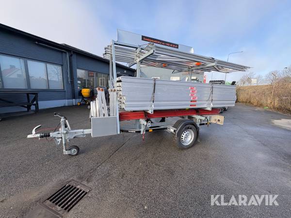 Ställningstrailer med 60kvm ställning Altrad 