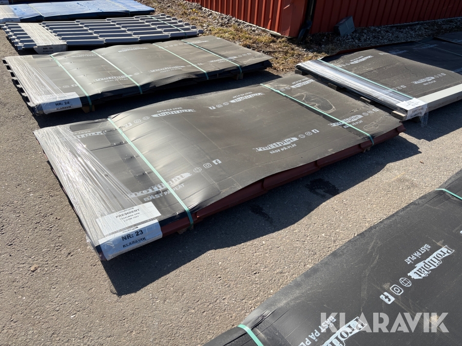 Sekund bunt med plåt President GPM Tegelröd 742 19st