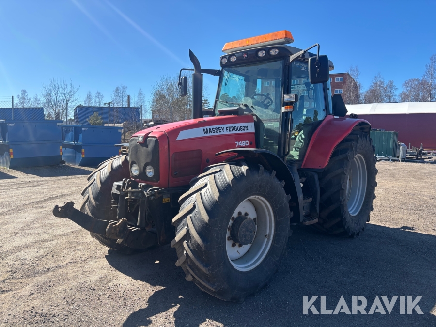 Traktor Massey Ferguson 7480 Dyna-VT med frontlyft