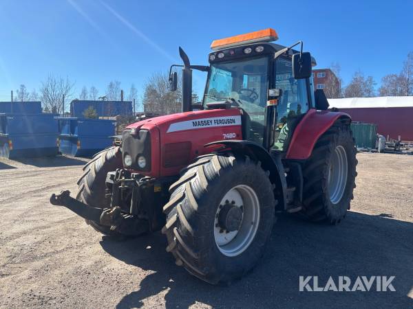 Traktor Massey Ferguson 7480 Dyna-VT med frontlyft
