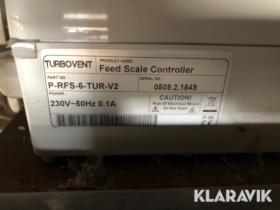 Foderblandare MAFA/Turbovent Feed Scale RFS-6, Eslöv, Klarav
