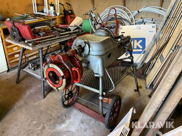 Gängmaskin/Rörgängningsmaskin Ridgid 535 med mycket tillbehör